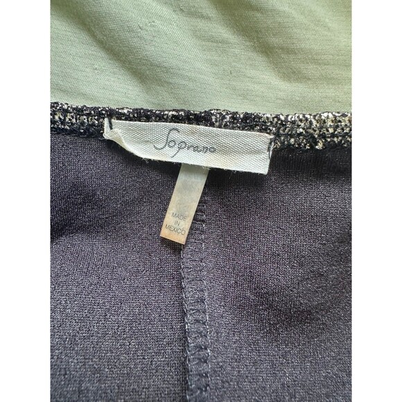 Soprano Metallic Gold Stretched Fit & Flare Pleated Cocktail Mini Dress L - Picture 4 of 5